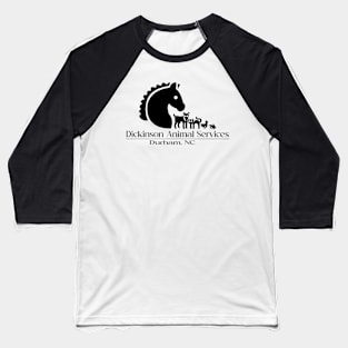 Dickinson Animal Services Logo Baseball T-Shirt